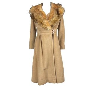 70s Pierre Cardin Fox Fur Princess Coat